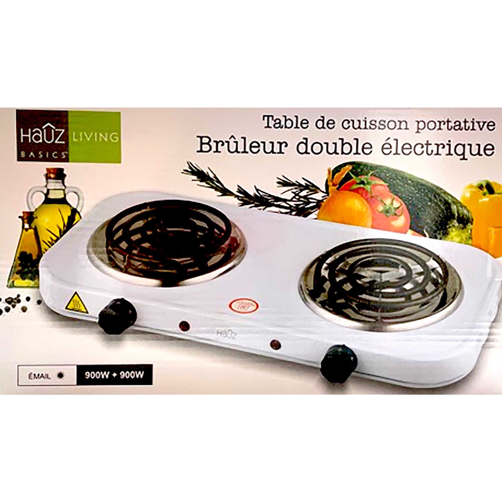 Table de Cuisson Portative Brûleur Double Électrique