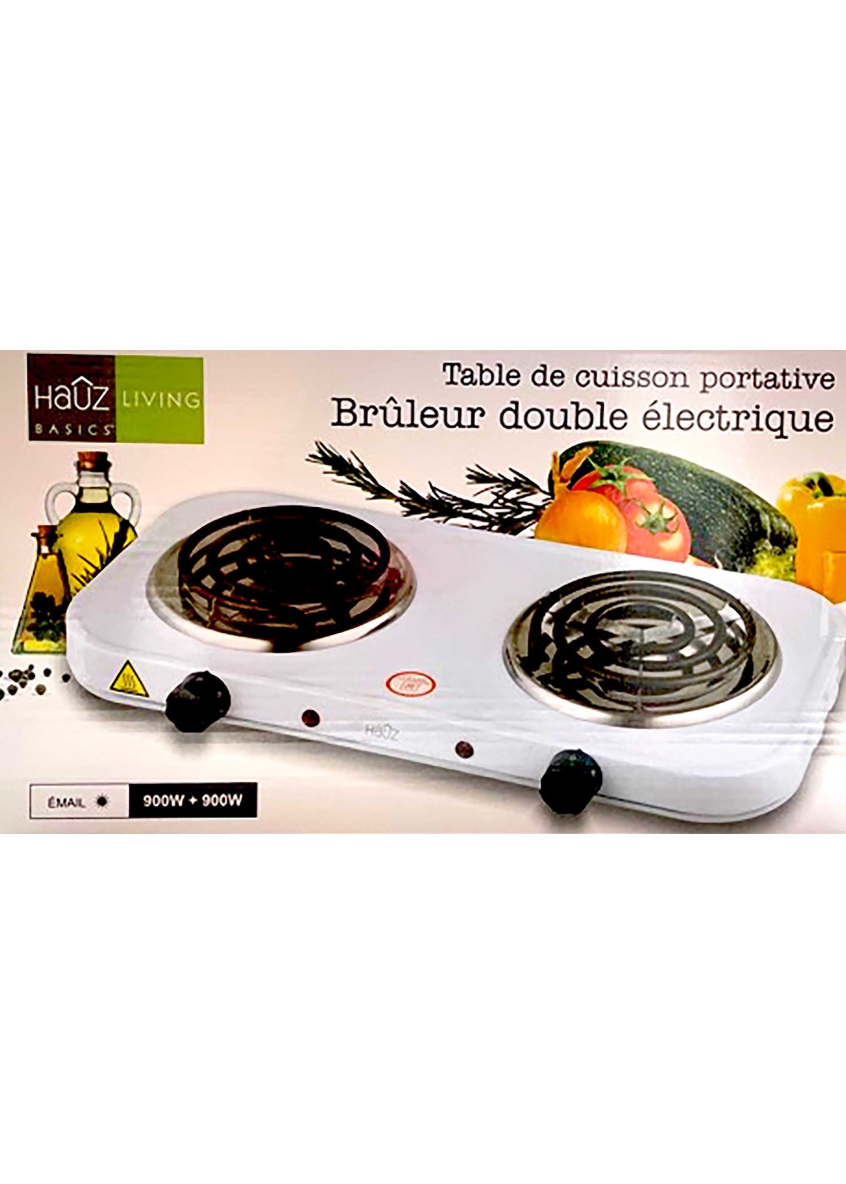 Portable Cooktop Electric Double Burner