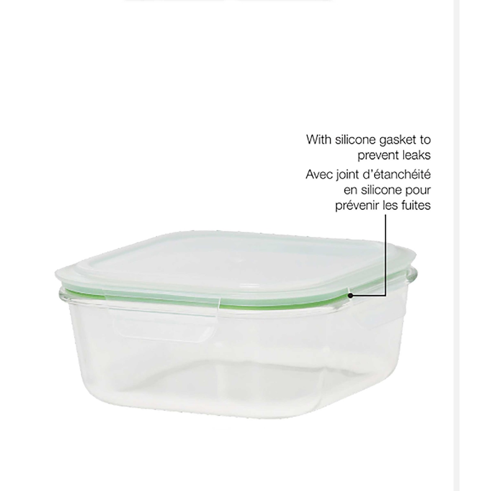 1.2L Square Glass Hermetic Container