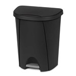 Modern Houseware STERILITE Black 25L Stepon Waste Basket