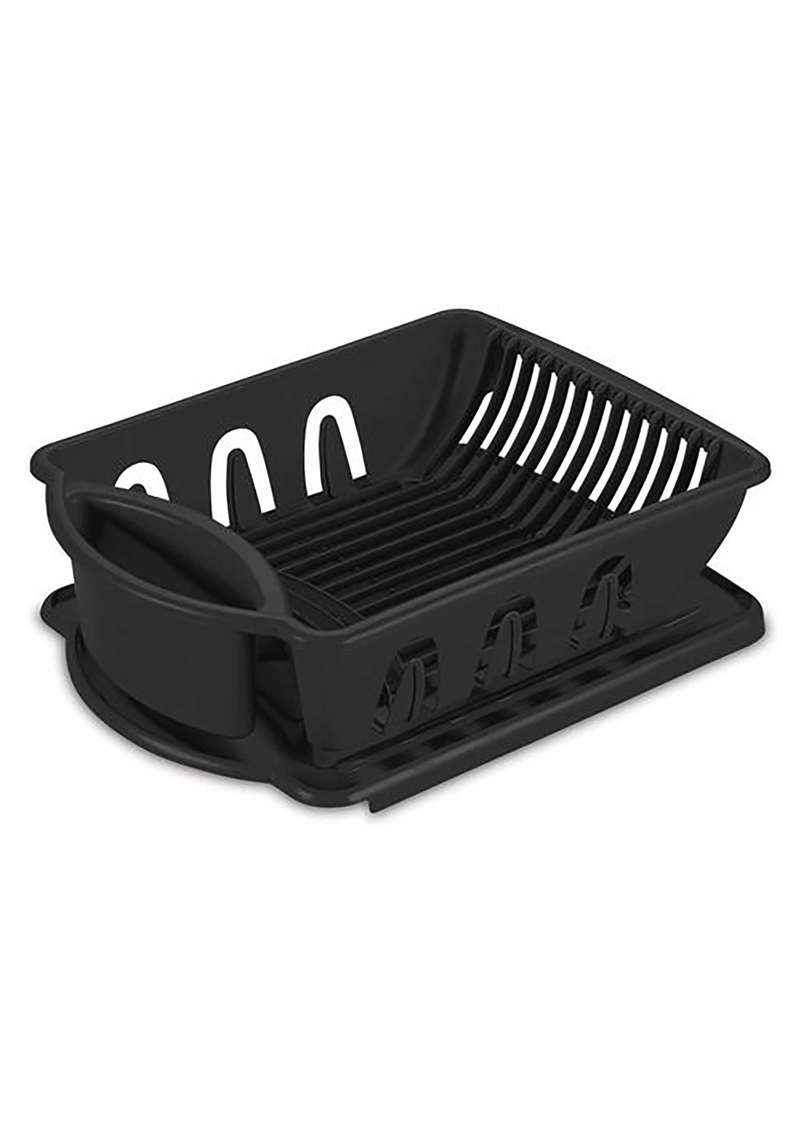 B2 FASHIONS INC STERILITE Black Large Dish Rack with Tray