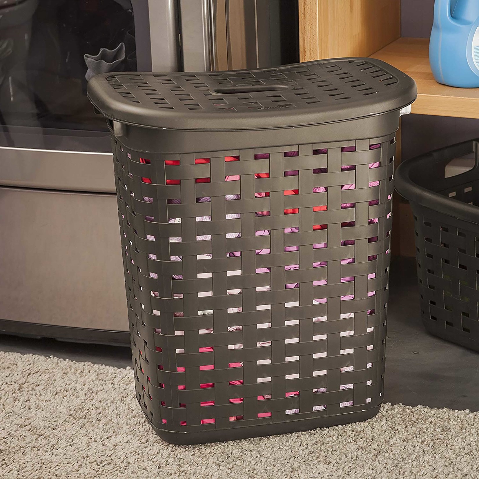 B2 FASHIONS INC Sterilite Brown Laundry Hamper Espresso