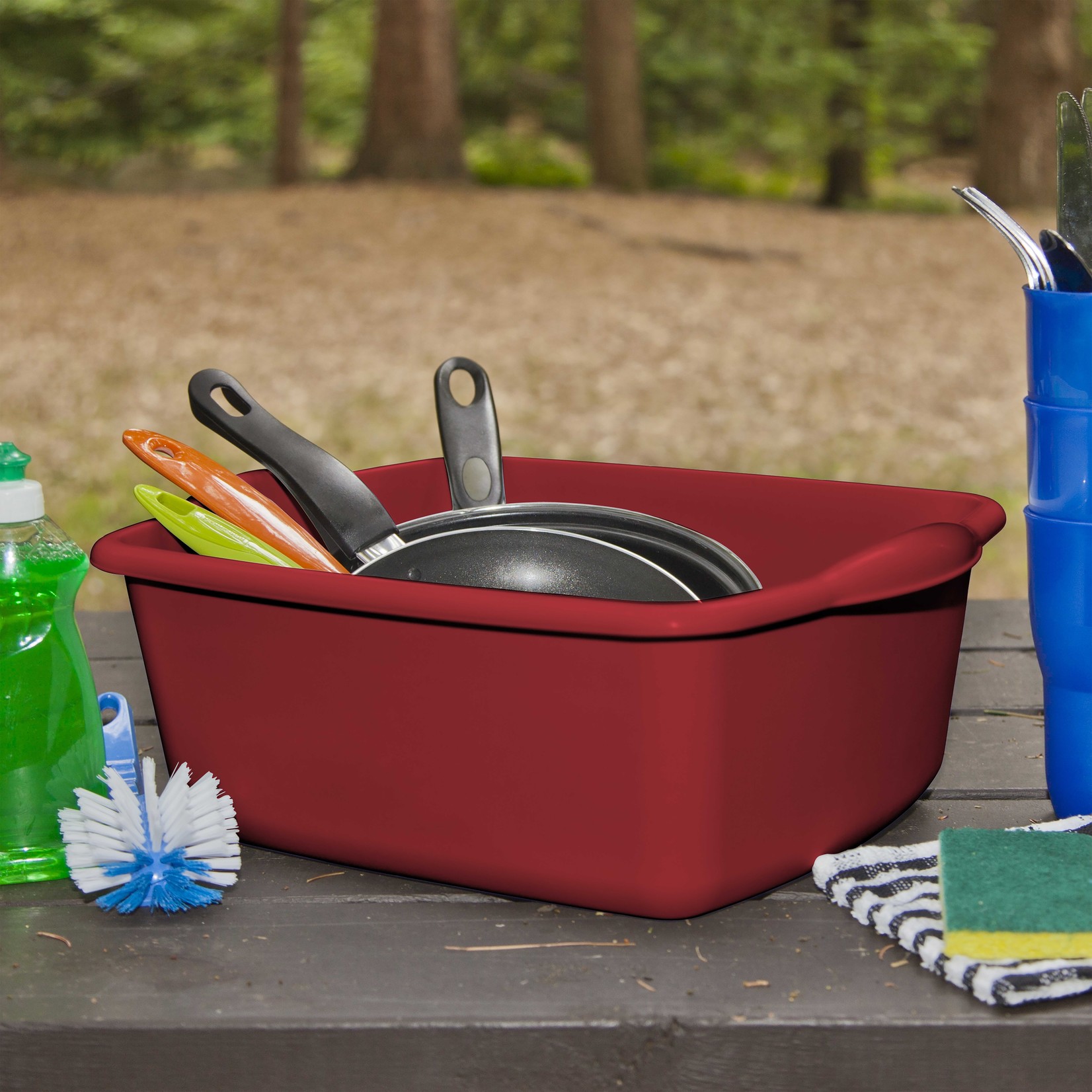 Modern Houseware Plat à Vaisselle Rouge de 11,4L