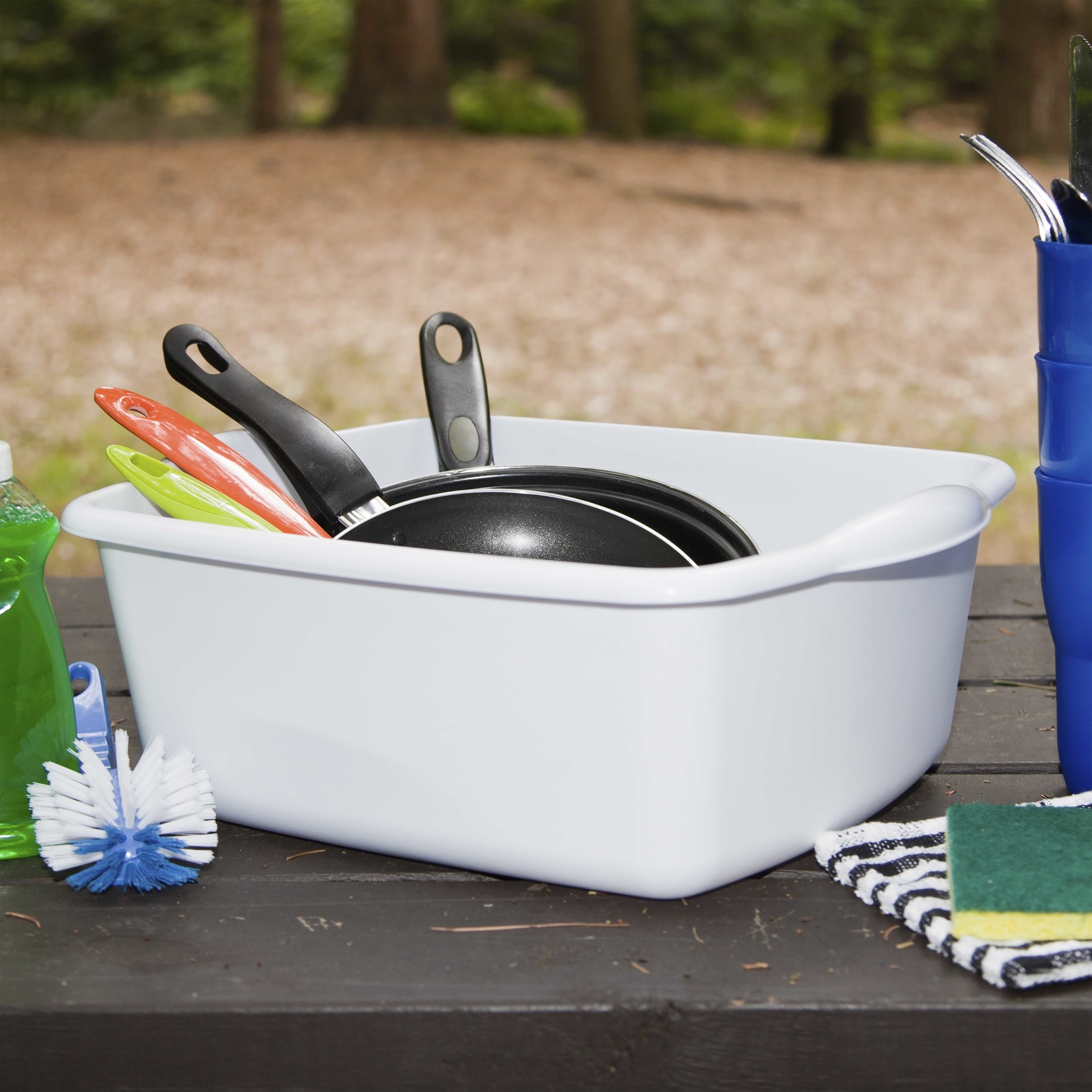 Modern Houseware 11.4 L White Dishpan
