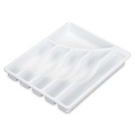 Modern Houseware White Cutlery Tray