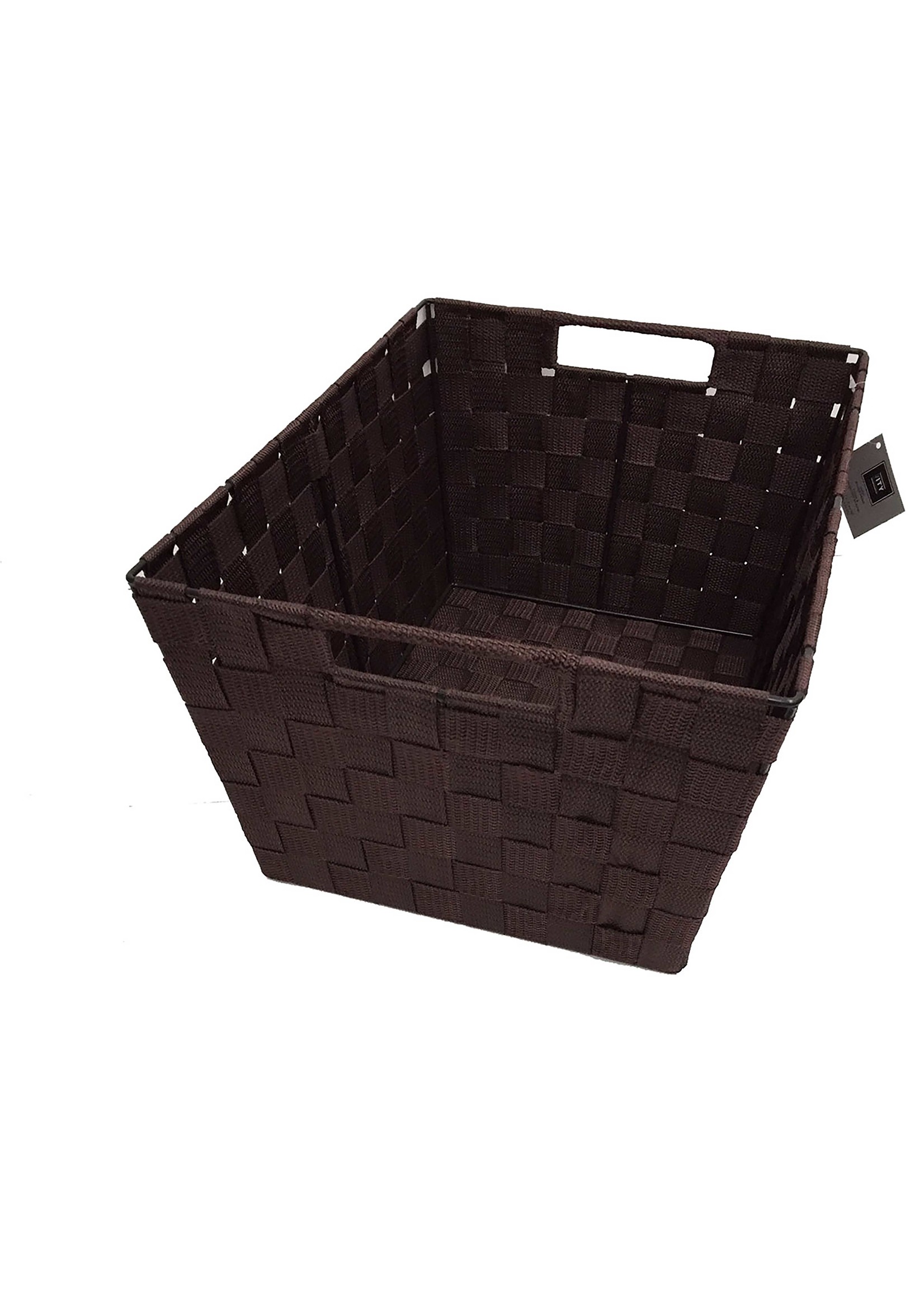 ITY INTERNATIONAL Large Chocolate Single Nylon Storage Basket