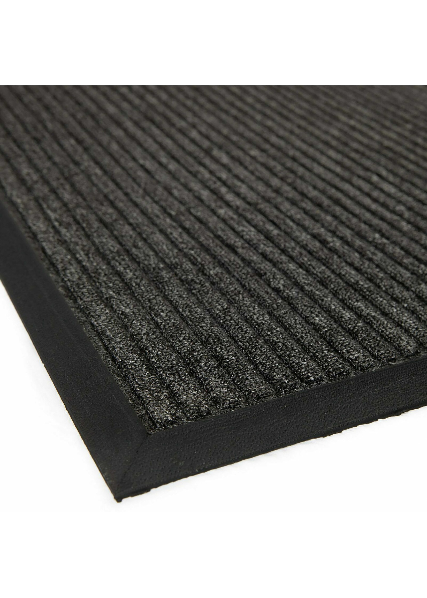 ITY INTERNATIONAL Black Rubber Mat 60x90cm