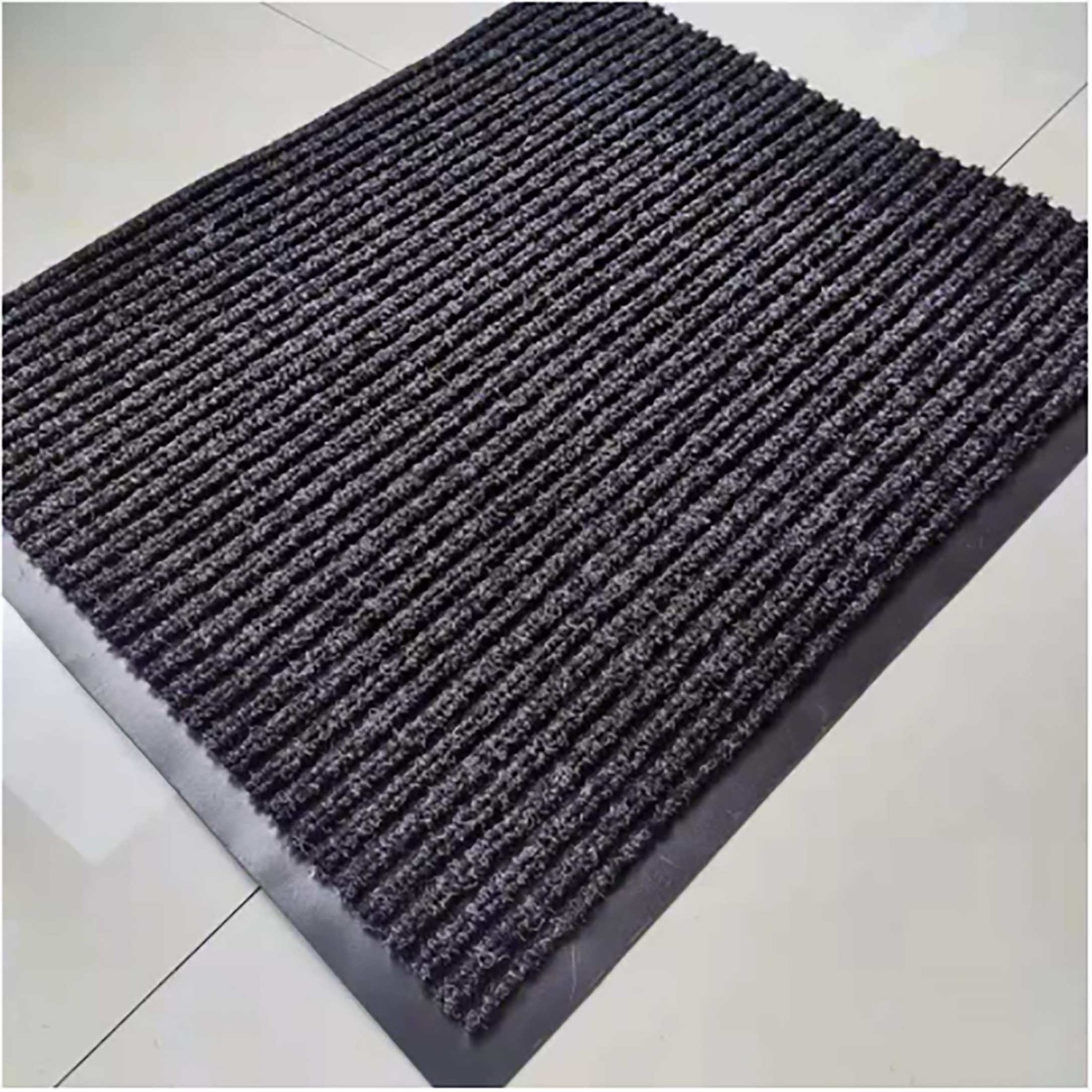 ITY INTERNATIONAL Black Rubber Mat 90x120cm
