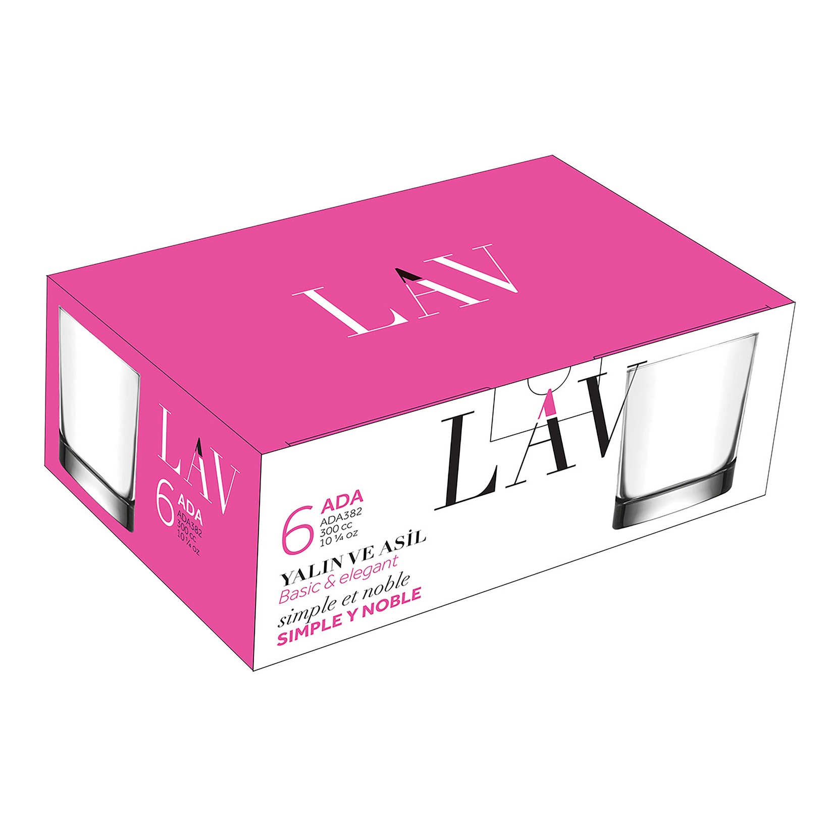 KAYALI Ensemble de 6 Verres à Whisky 305mL