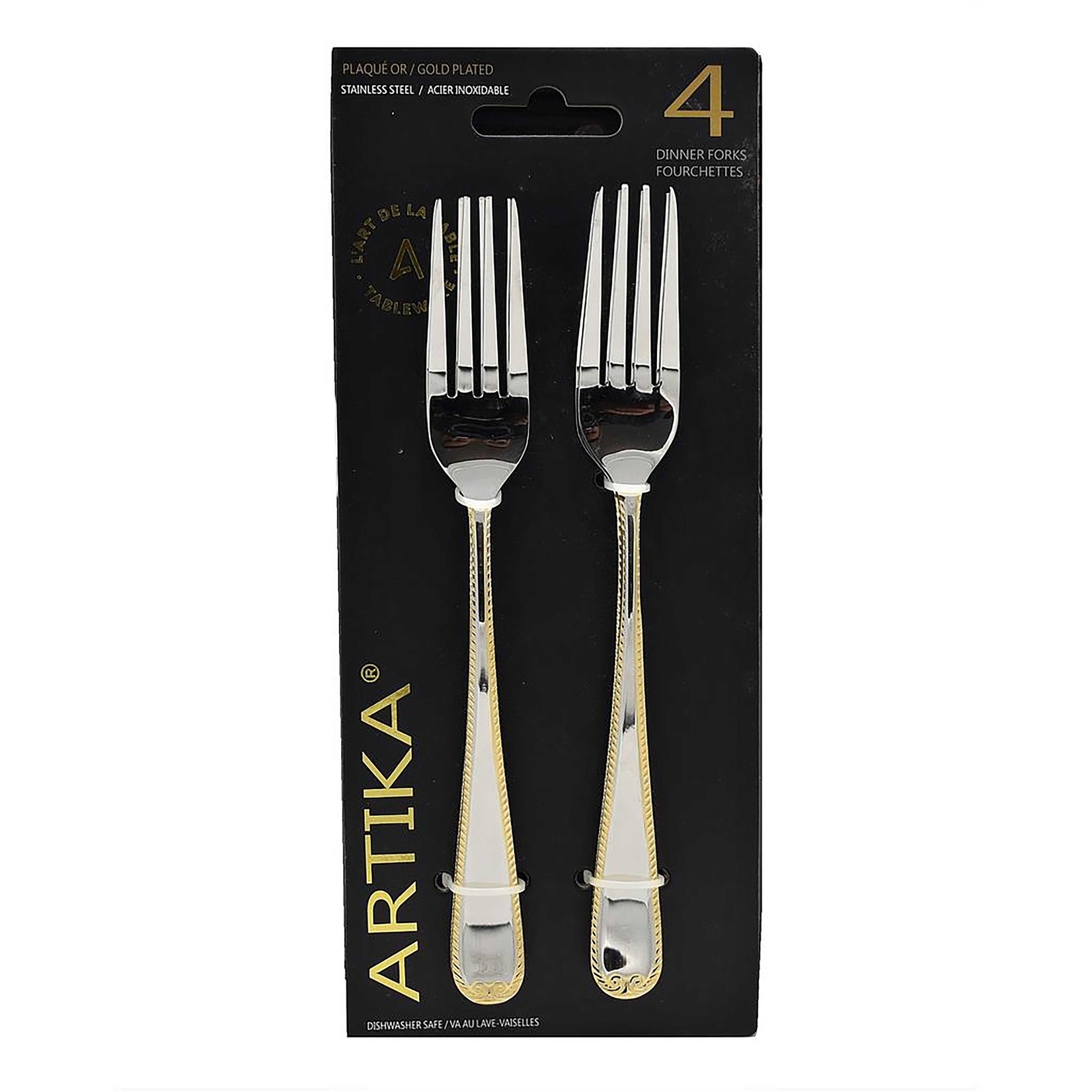 KAYALI Artika 4PK Fourchette à Dîner en Or