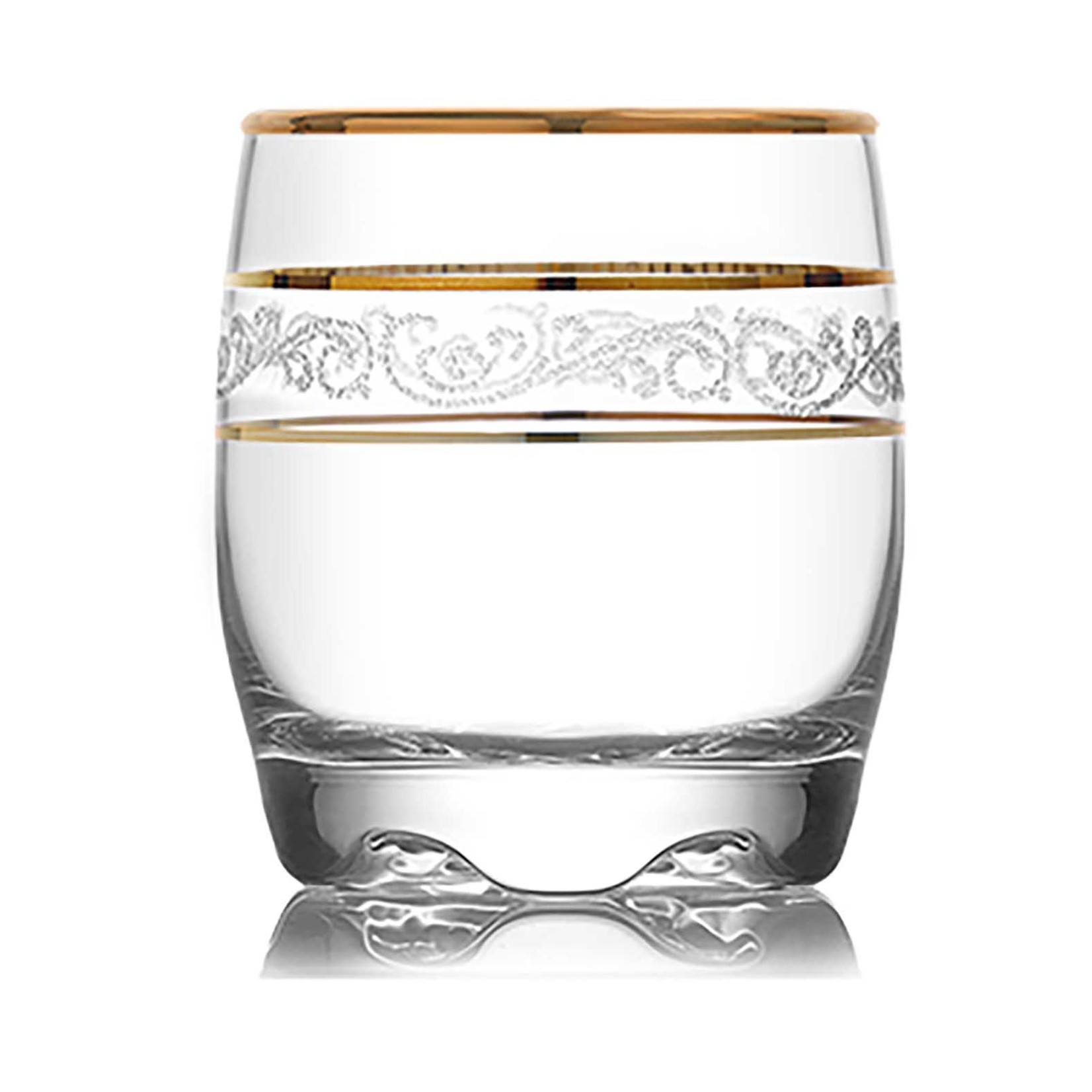 KAYALI Verre à Whisky 9.75Oz avec Déco Or