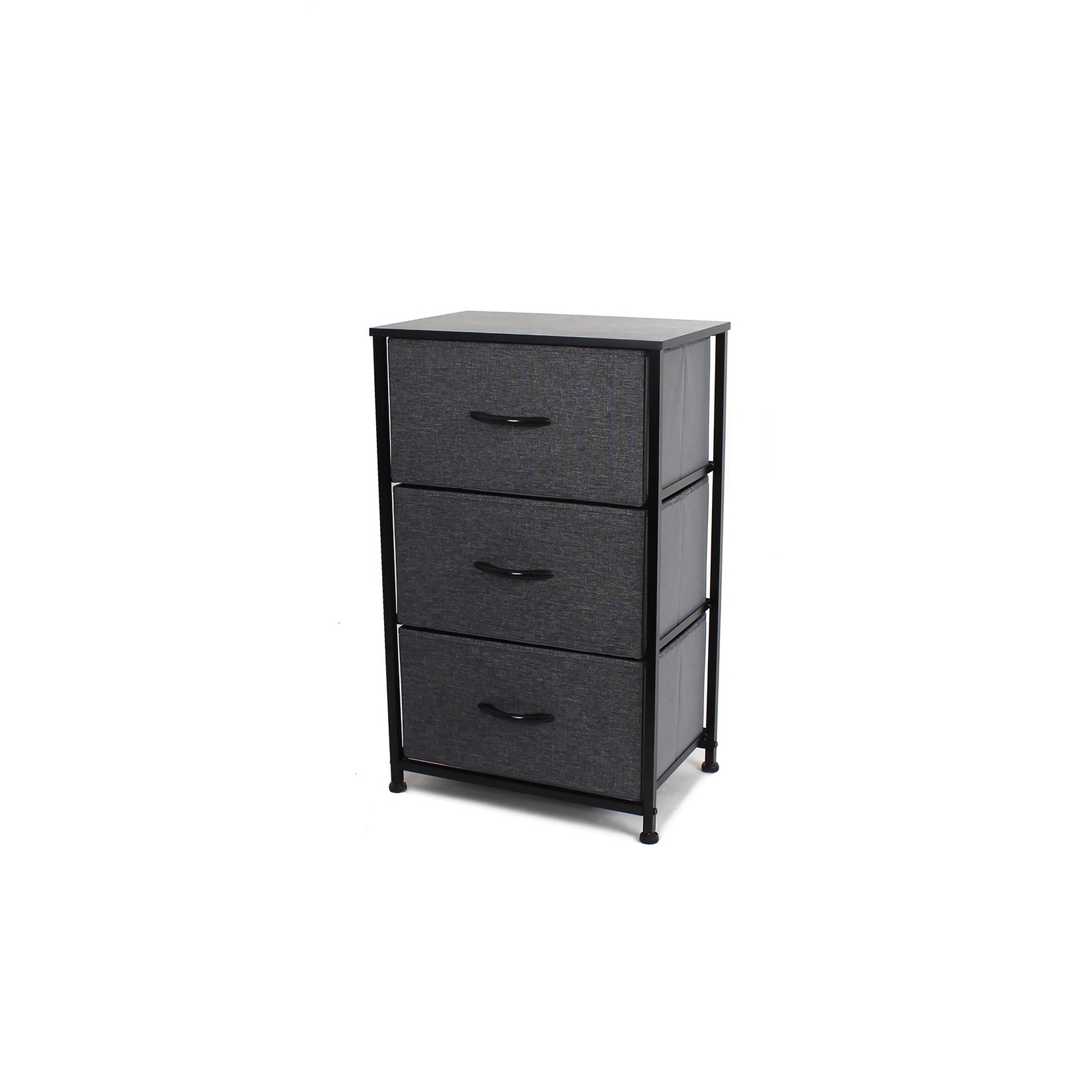 ITY INTERNATIONAL COMMODE 3-TIRROIRS EN TISSUE GRISE