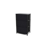 ITY INTERNATIONAL COMMODE 3-TIRROIRS EN TISSUS NOIRE