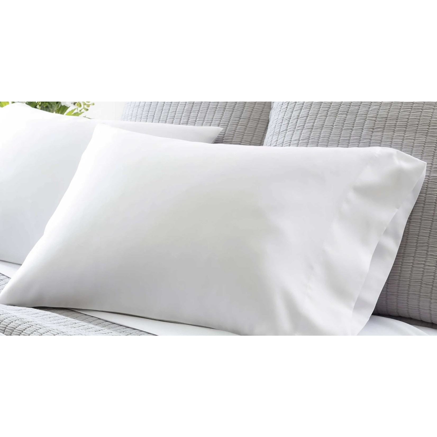 Ensemble de 2 Taies d'Oreiller 350 Fils au Pouce
