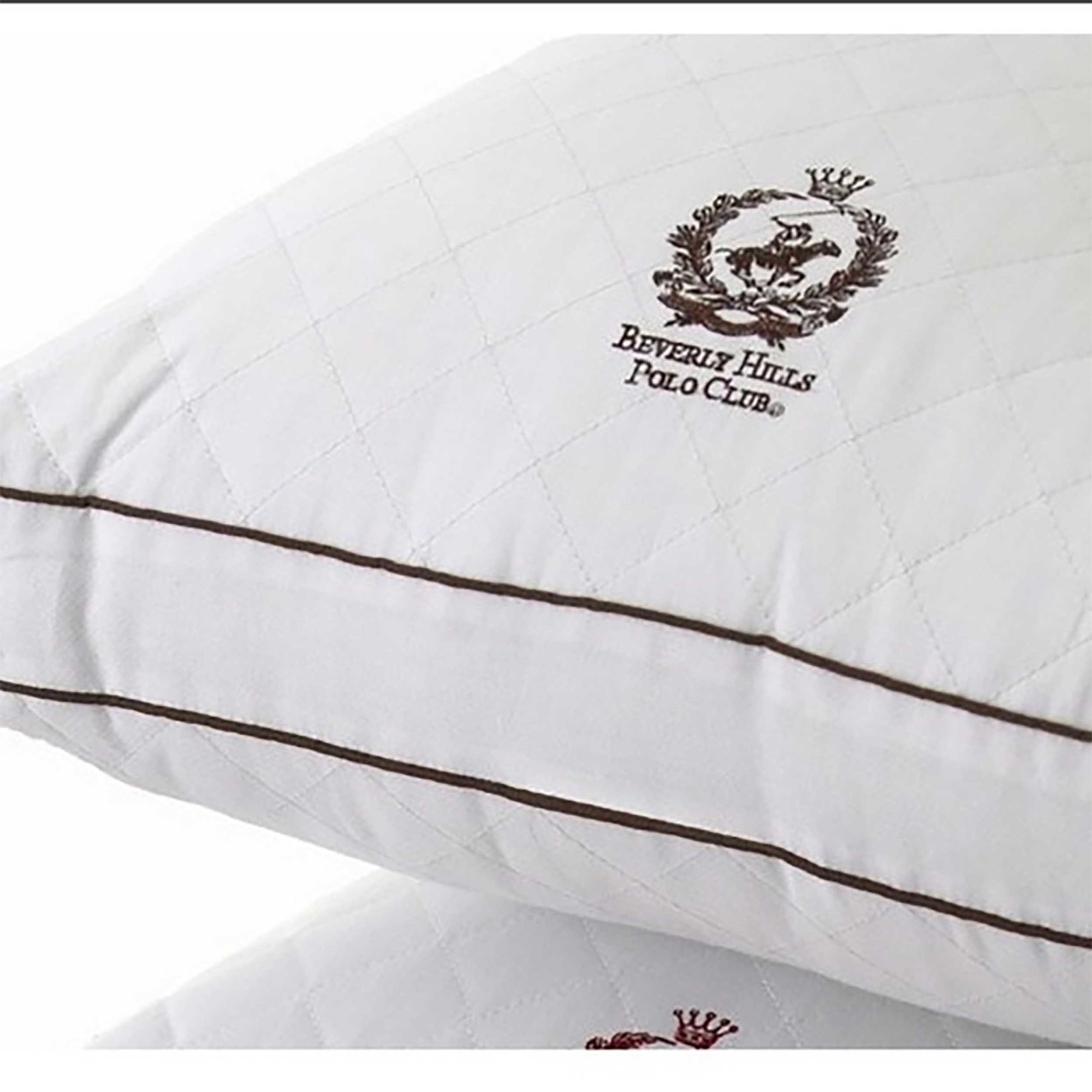 Brown Firm Beverly Hills Quilted Pillow