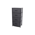 ITY INTERNATIONAL 4-Drawer Fabric Grey