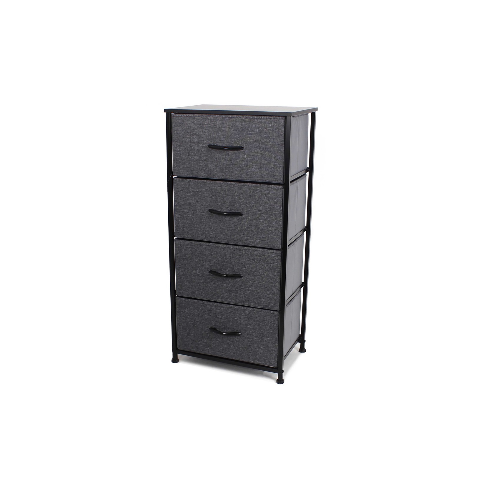 ITY INTERNATIONAL 4-Drawer Fabric Grey