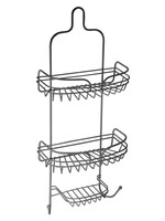 ITY INTERNATIONAL BLACK BASIC SHOWER CADDY