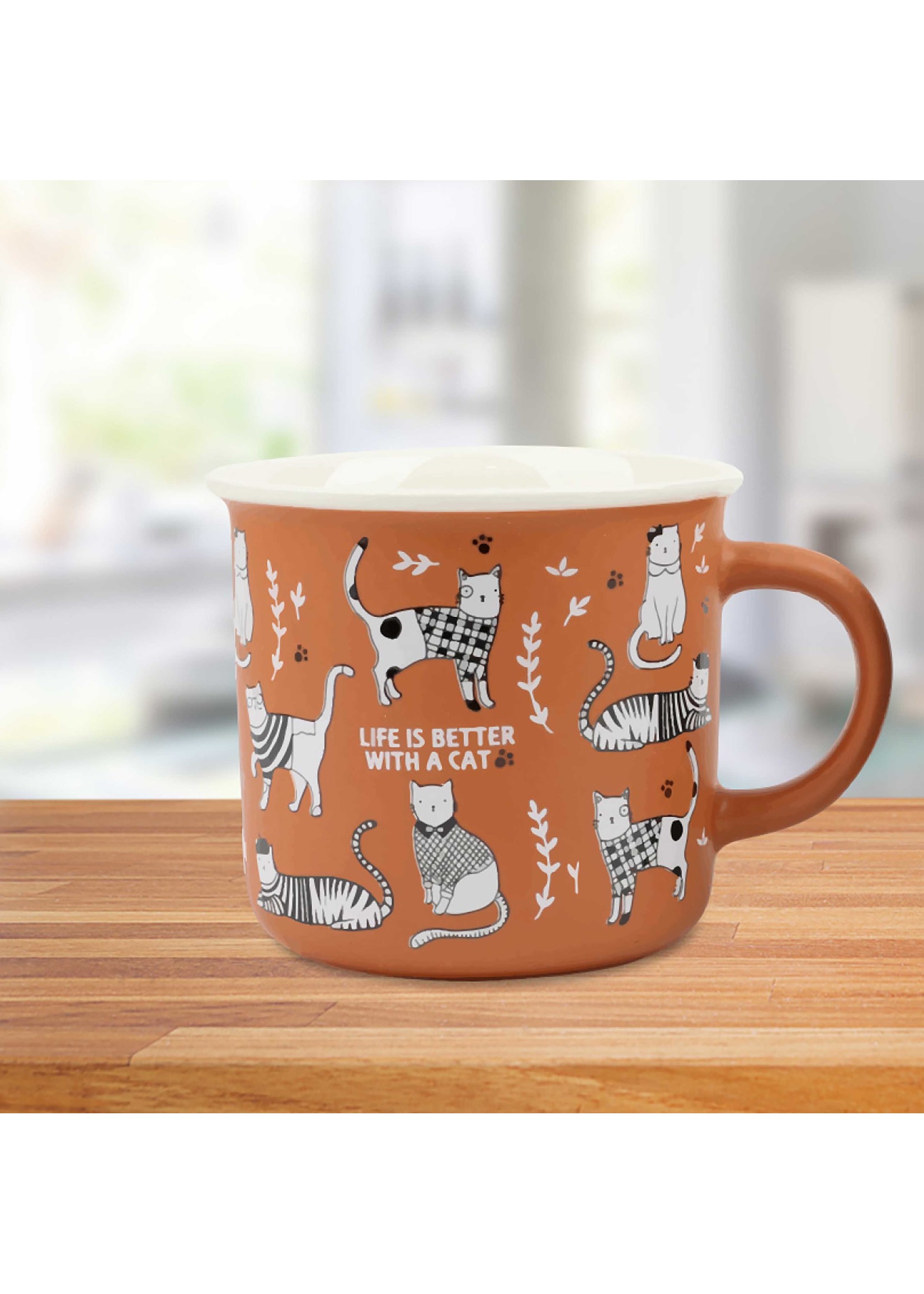 "Chats" Tasse Imprimée - 385 ML