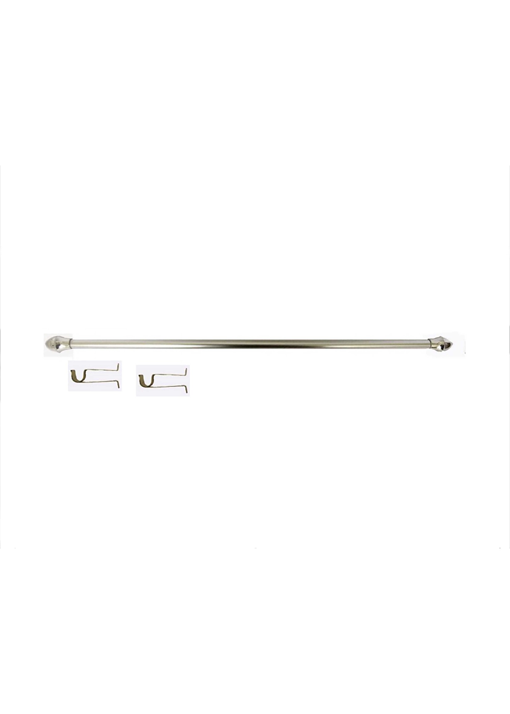 Chrome Silver Cafe Rod Diameter 5/8 Inch