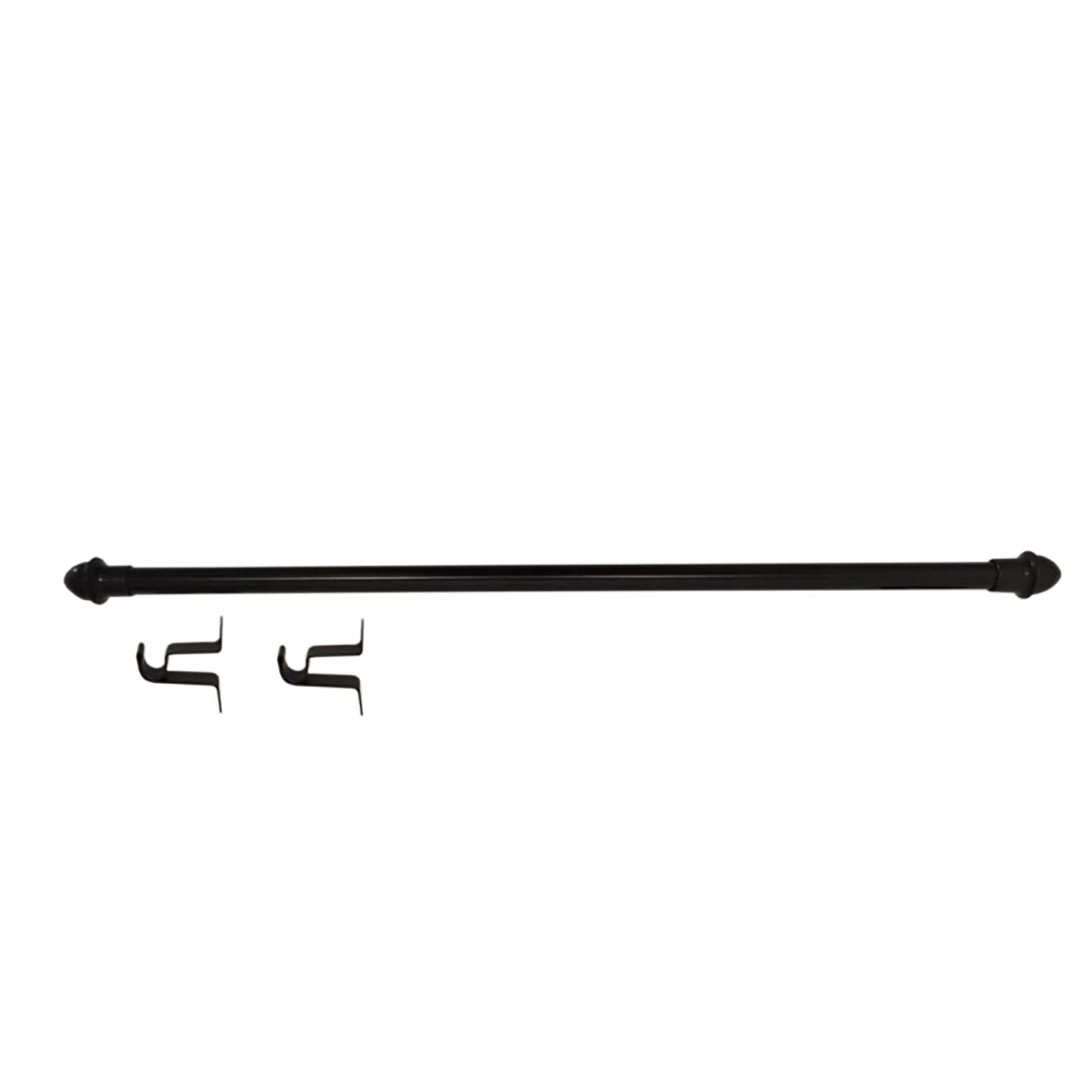 Tringle à Rideaux de 5/8po de Diamàtre en Noir