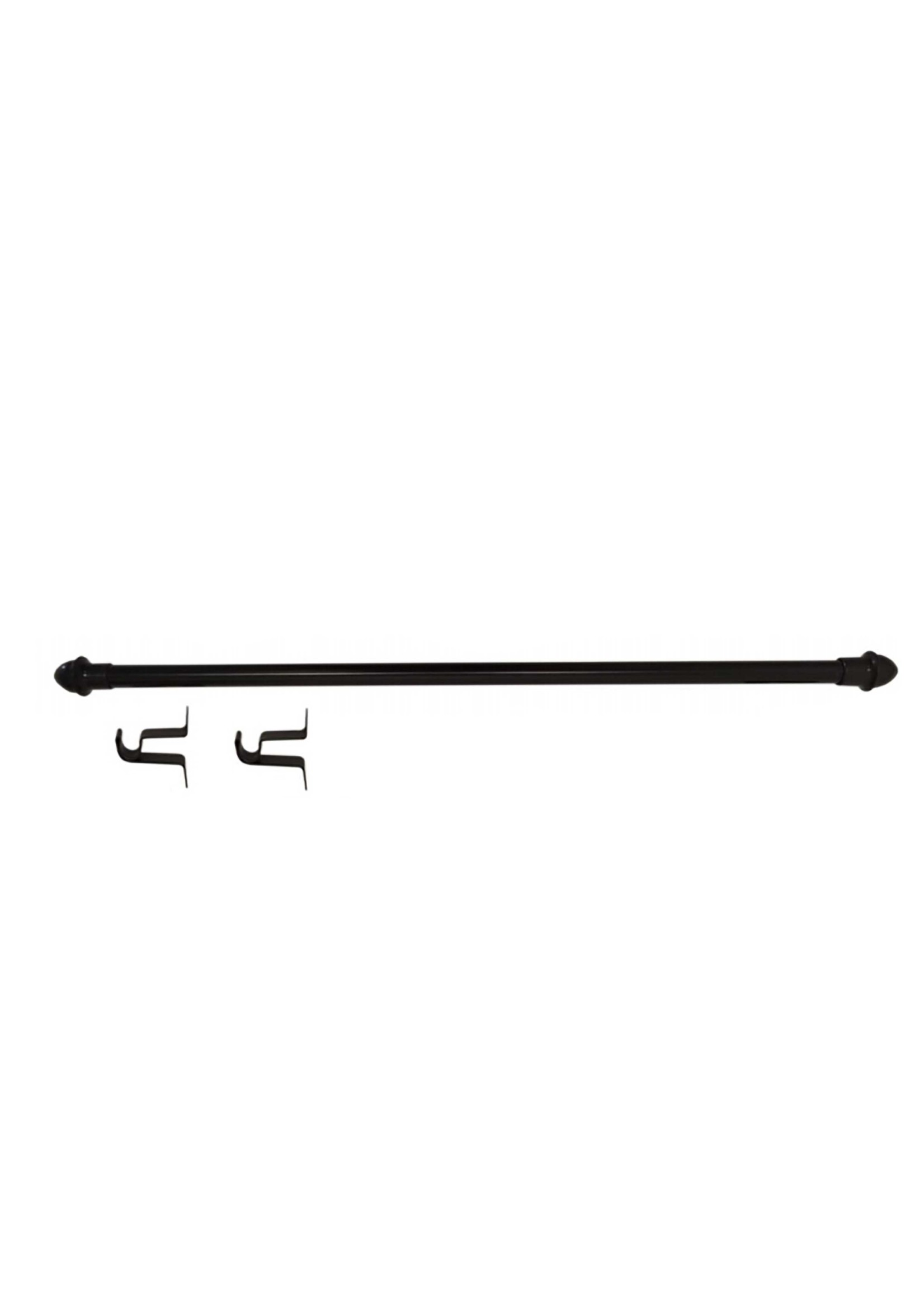 Black Cafe Rod Diameter 5/8 Inch