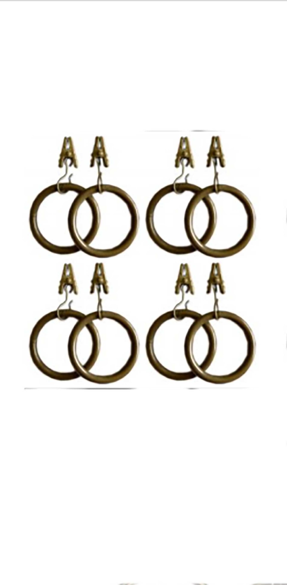Set of 8 Clip Rings 35mm Diameter MAISON CAPLAN