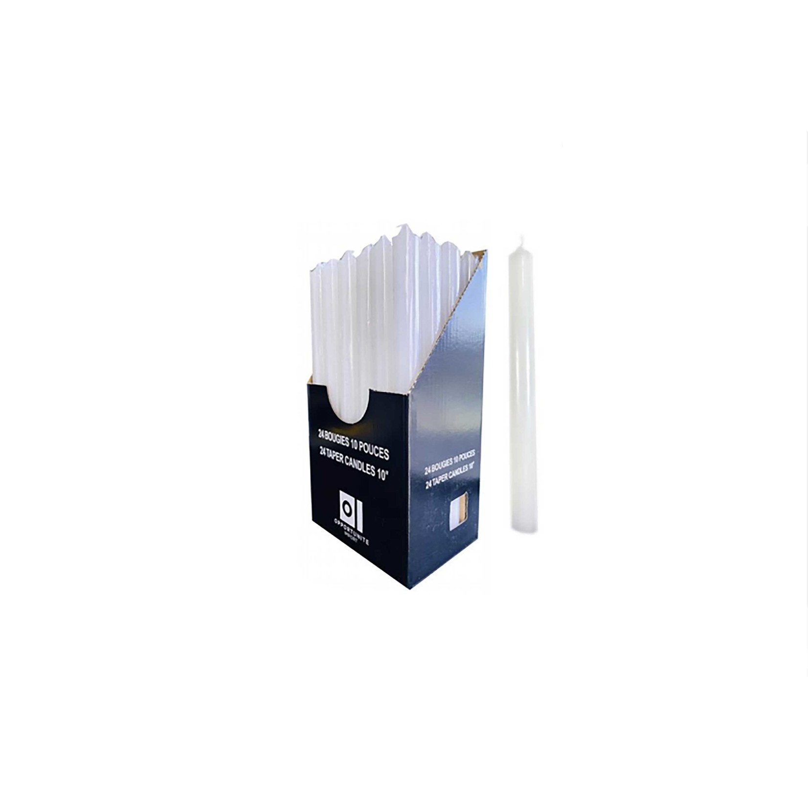 Bougie Non Parfumée 10"