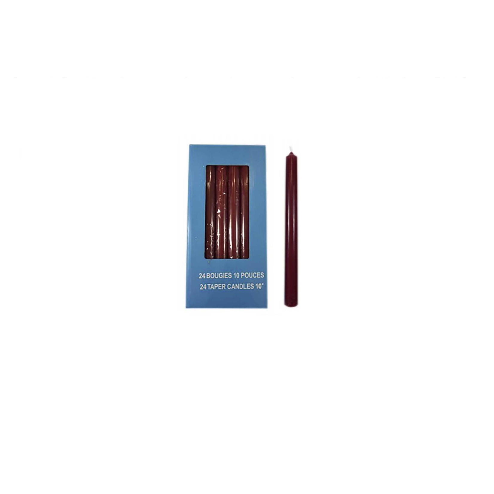 Bougie Non Parfumée 10"