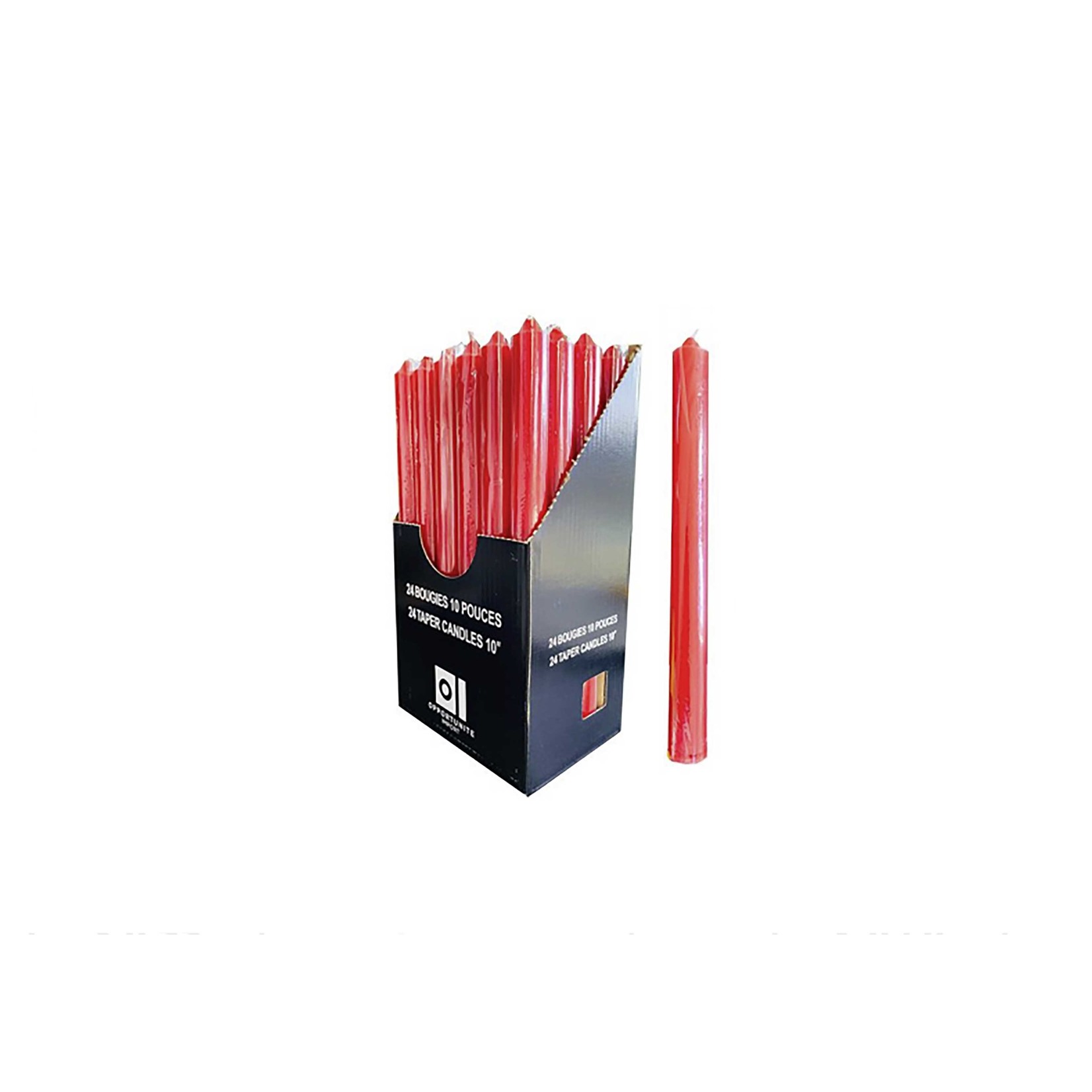 Bougie Non Parfumée 10"