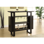 BAR MAISON - 48"L / ESPRESSO AVEC RANGEMENT
