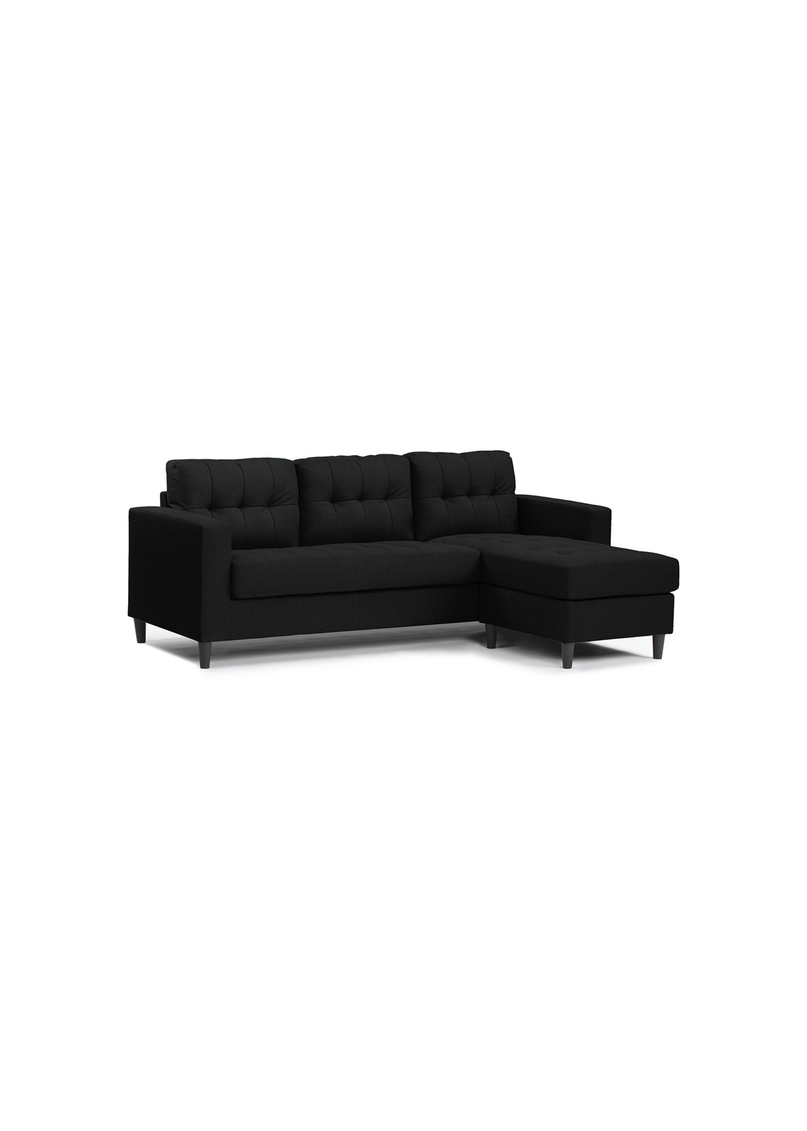 SOFA D'ANGLE TYLER, NOIR