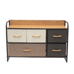 ARMOIRE EN TISSU AVEC 5 TIROIRS, MULTI