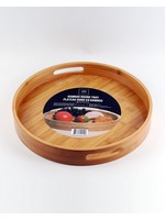 ITY INTERNATIONAL ROUND BAMBOO SERVING TRAY