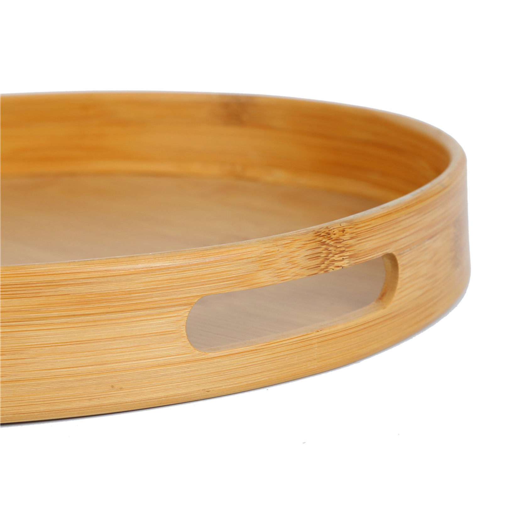 ITY INTERNATIONAL ROUND BAMBOO SERVING TRAY