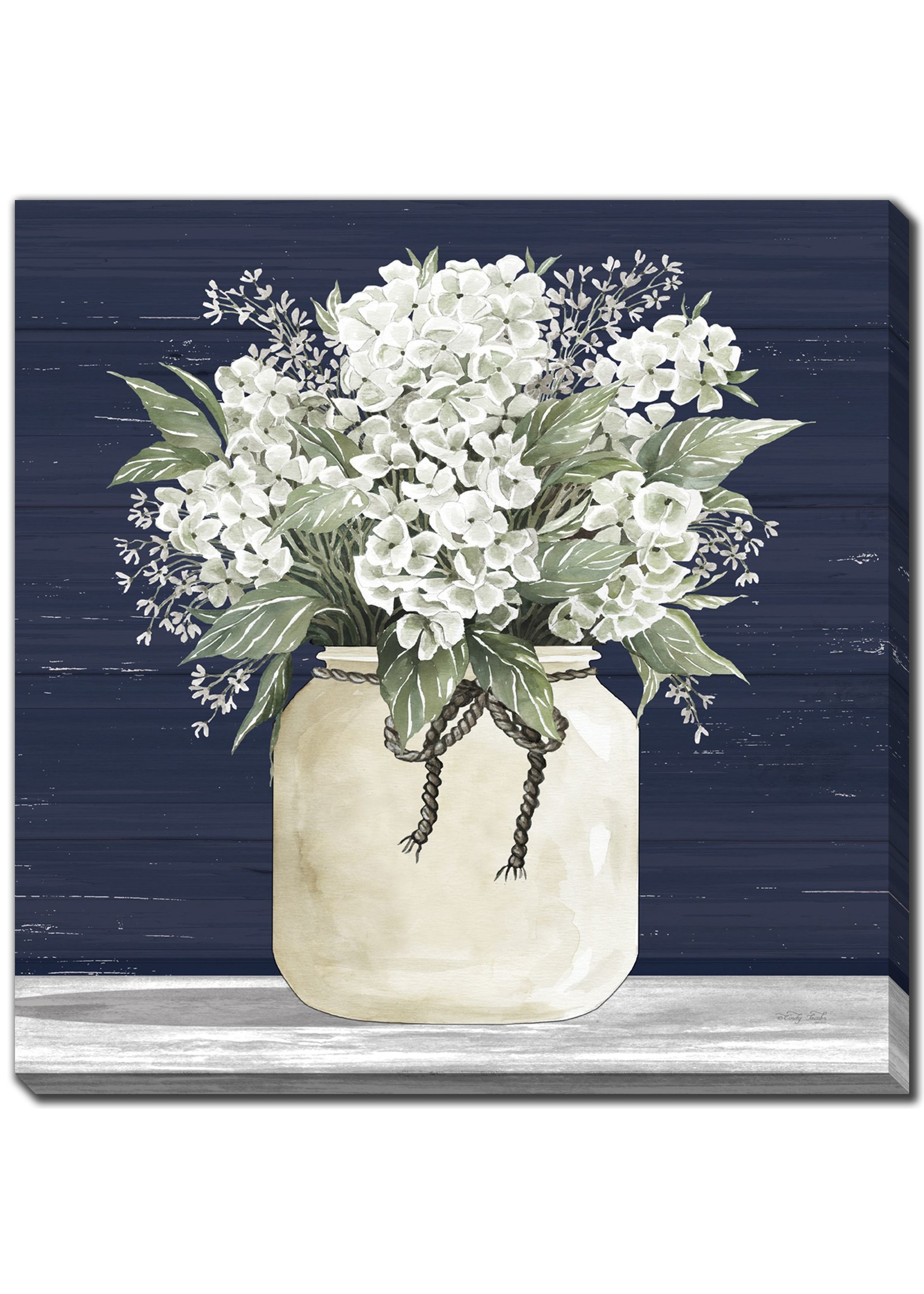 Streamline FLEURS BLANCHES 18X18''