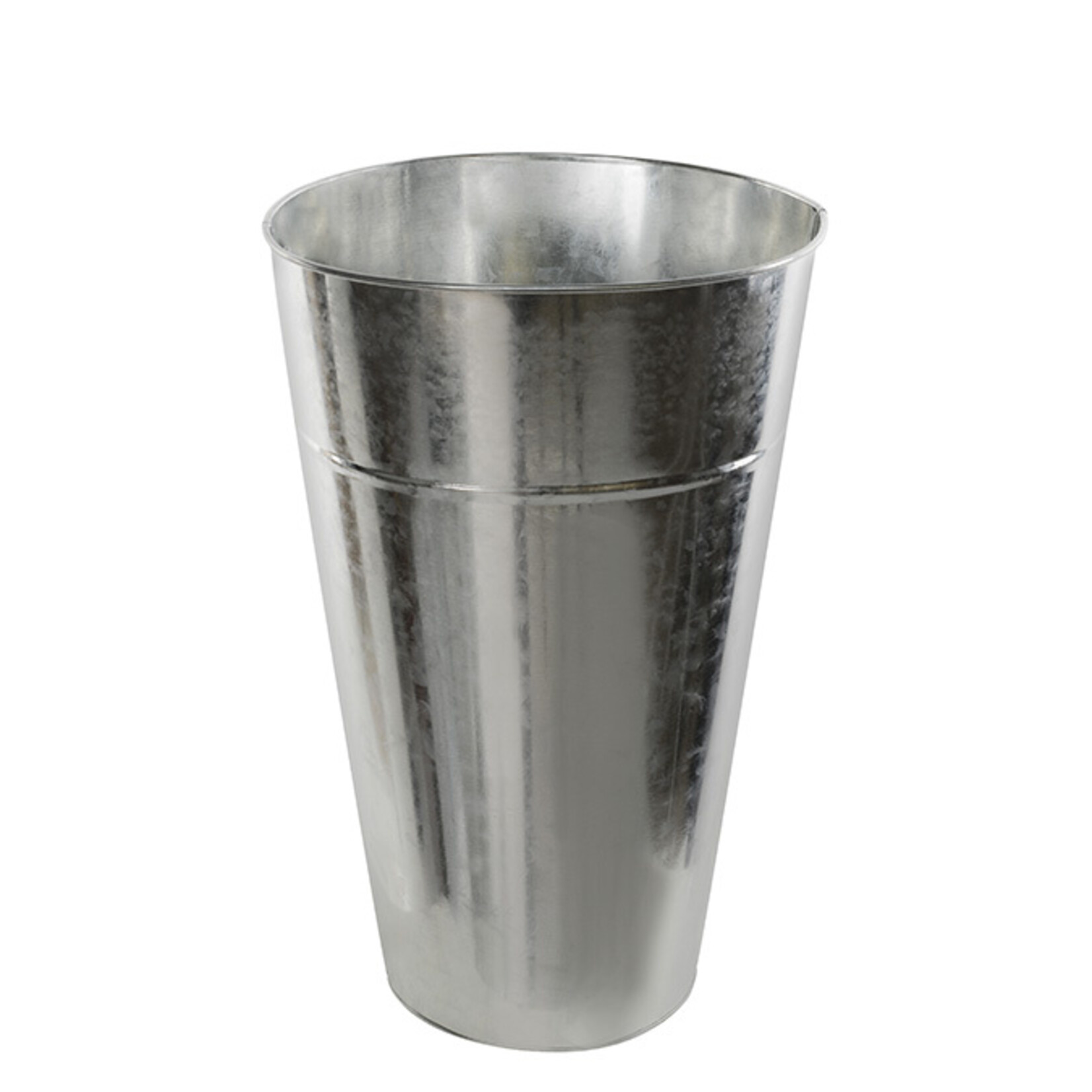 DANSON 18" METAL PLANTER SILVER