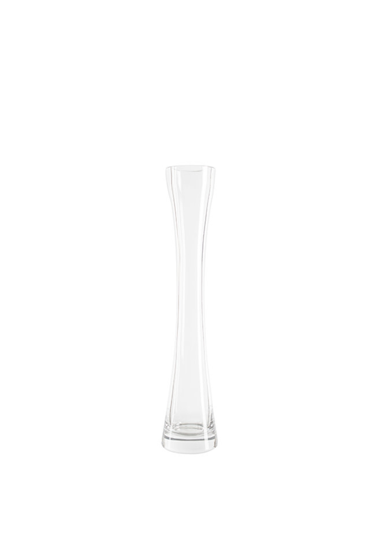 DANSON CLEAR BUD GLASS VASE 15.75''