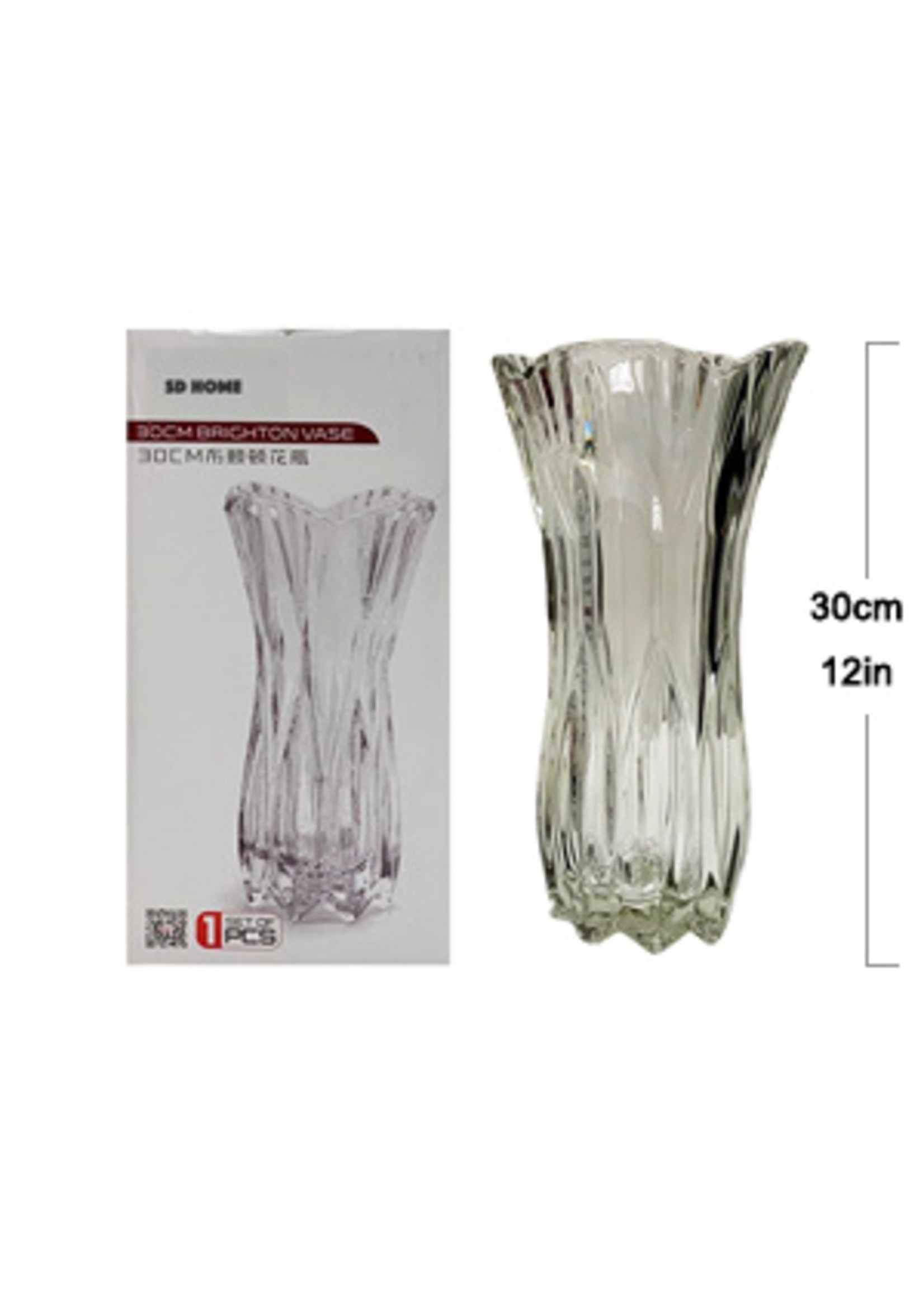 VASE EN VERRE 12''