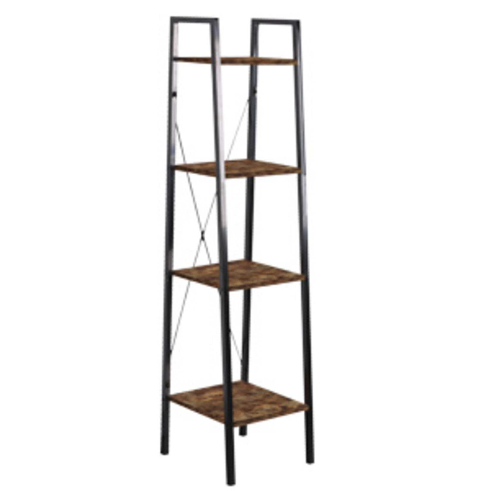 4 TIER METAL SHELF, BOOKSHELF