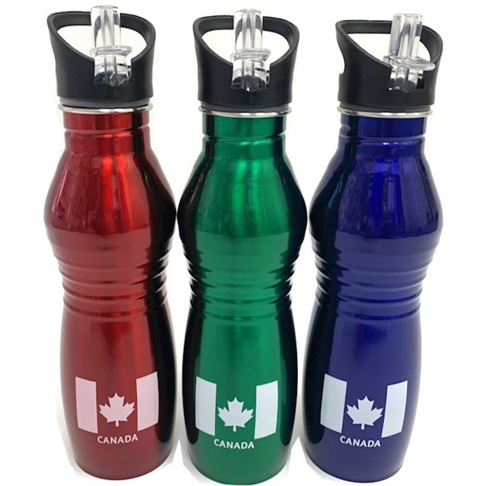 500ML BOUTEILLE  D'EAU INOX - CANADA  AVEC PAILLE