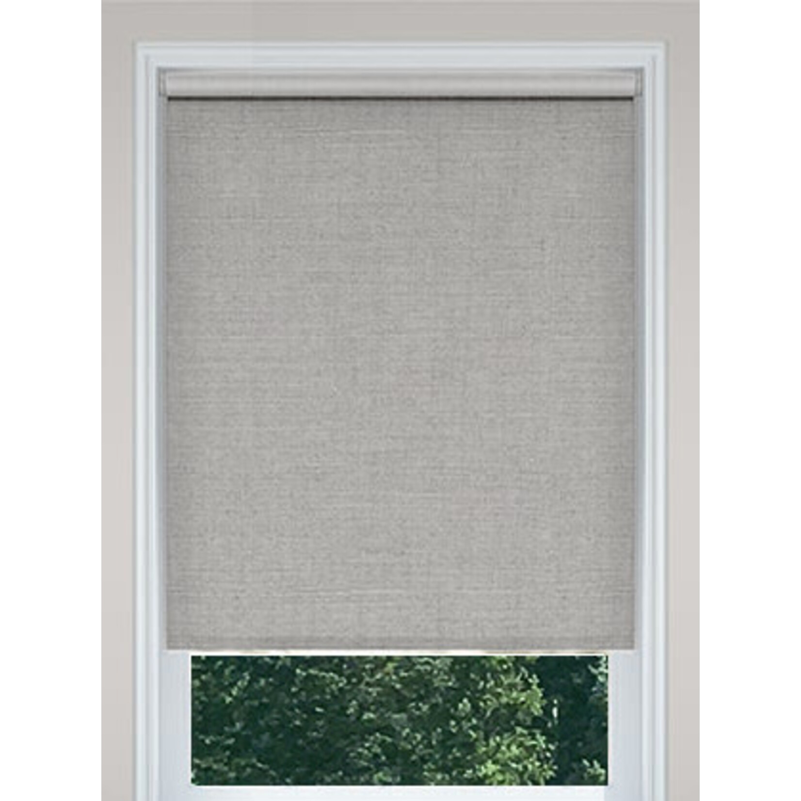 GREY LINEN BLACKOUT ROLLER BLIND