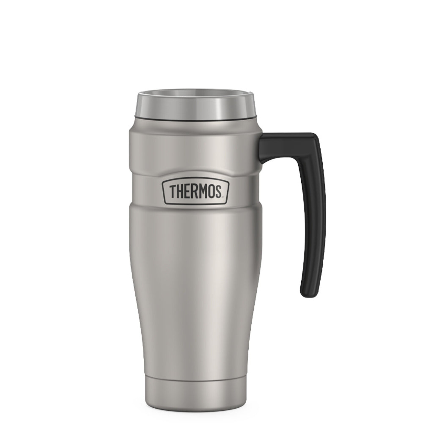 THERMOS Thermos S.S. Travel Mug & Handle, Steel, 16oz 470ml