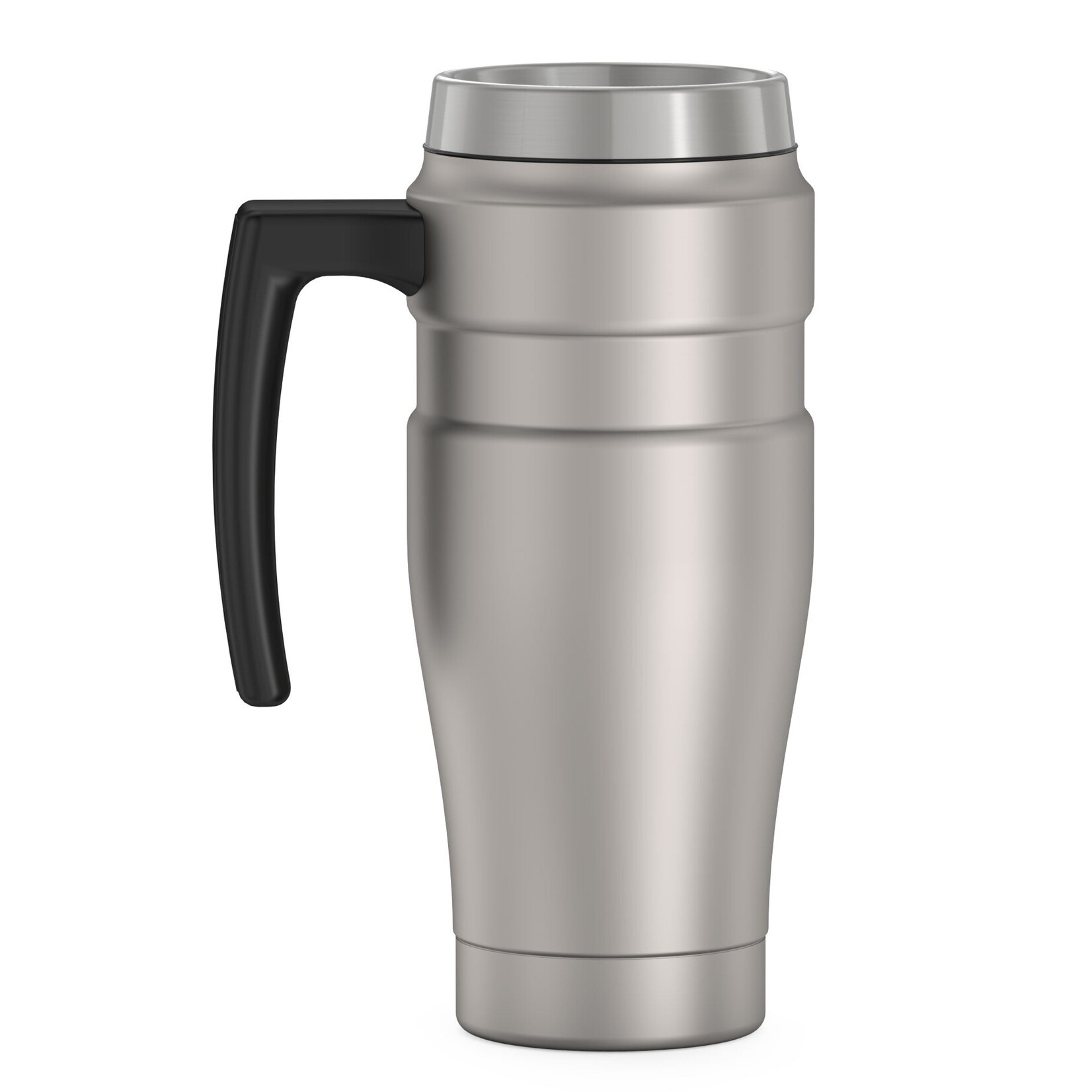 THERMOS Thermos S.S. Travel Mug & Handle, Steel, 16oz 470ml