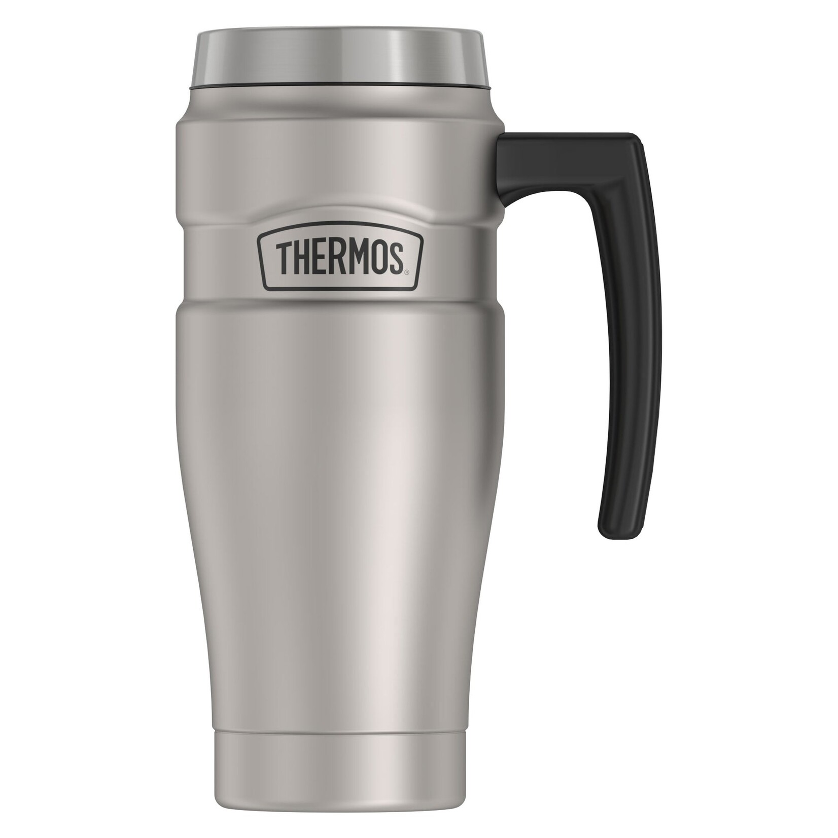 THERMOS Thermos S.S. Travel Mug & Handle, Steel, 16oz 470ml