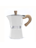 DANESCO 3-cup Stovetop Espresso Maker, White