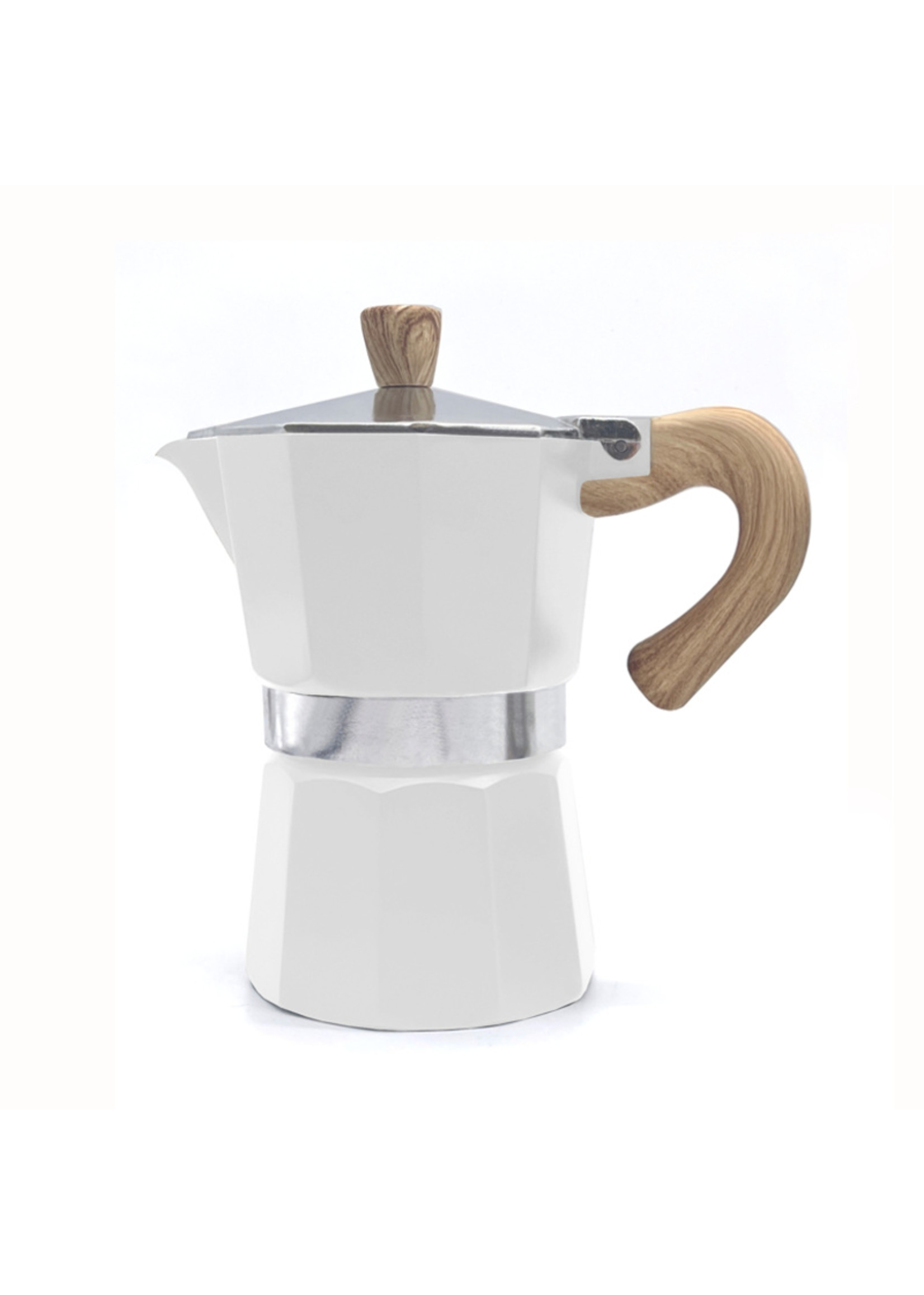 Danesco 3-cup Stovetop Espresso Maker, White