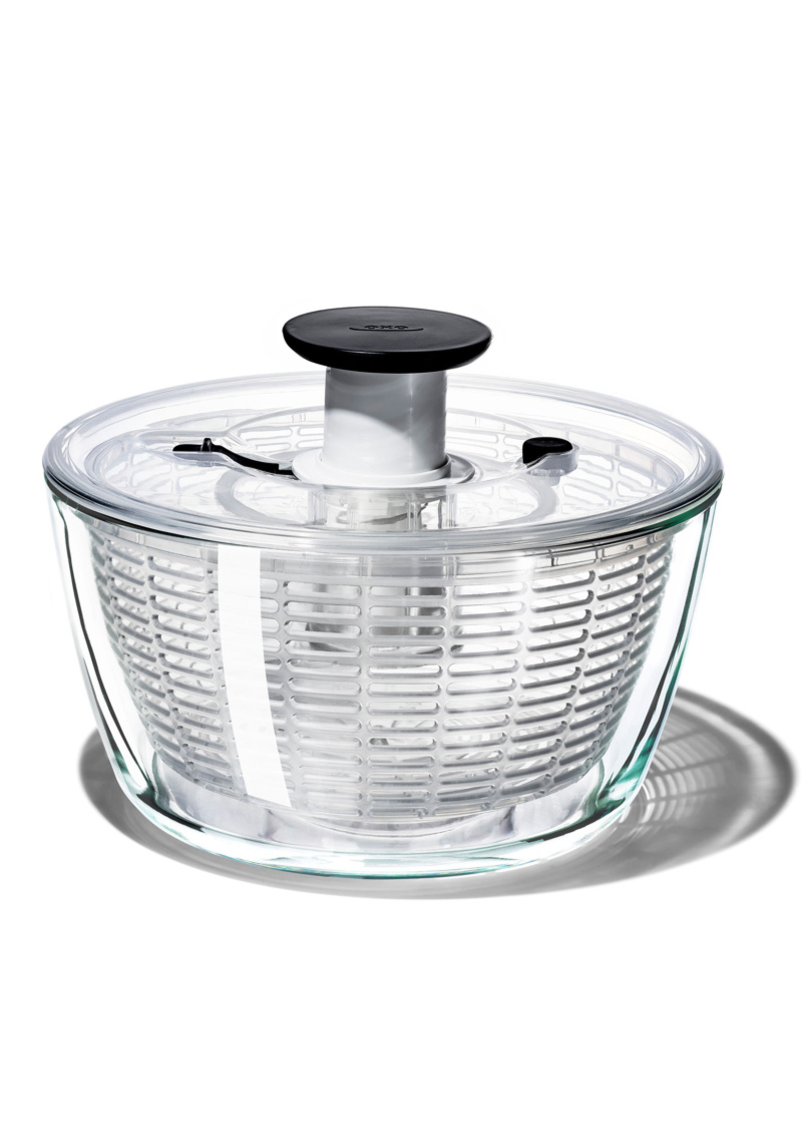 DANESCO GLASS SALAD SPINNER