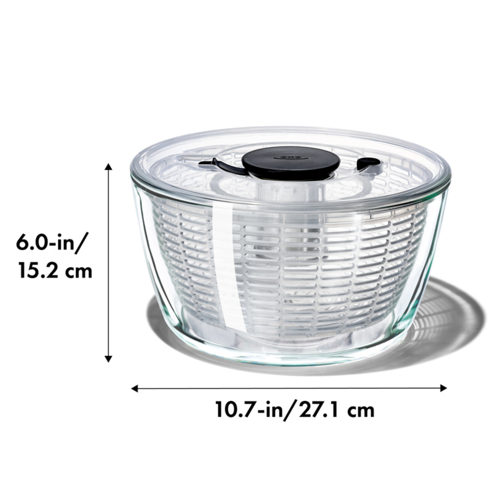 Danesco GLASS SALAD SPINNER