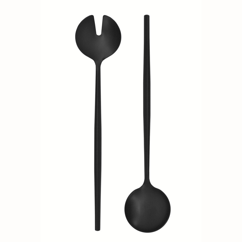 SALAD SERVERS BLK MAISON CAPLAN